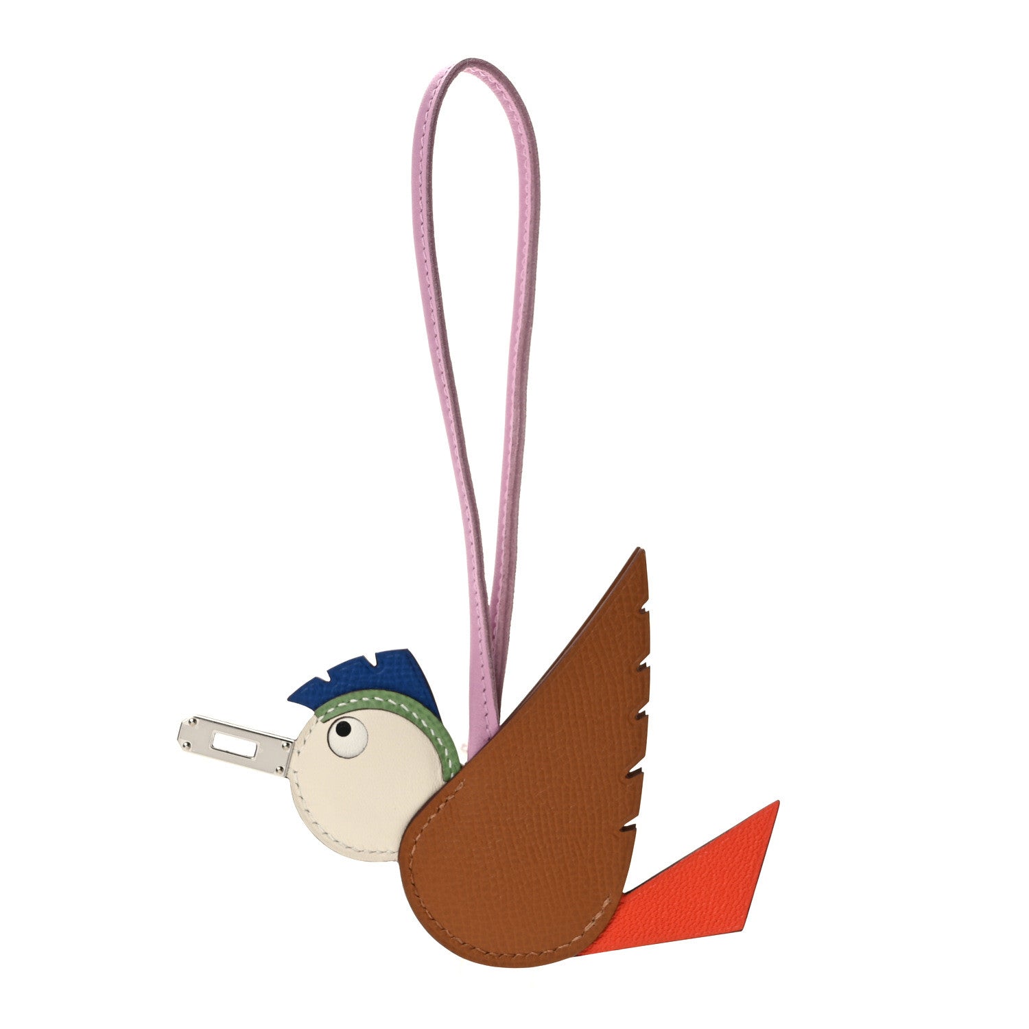 Hermes Epsom Swift Chevre Mysore Birdy Bag Charm Mauve Sylvestre Vert Poppy Gold Nata Craie 1 of 4