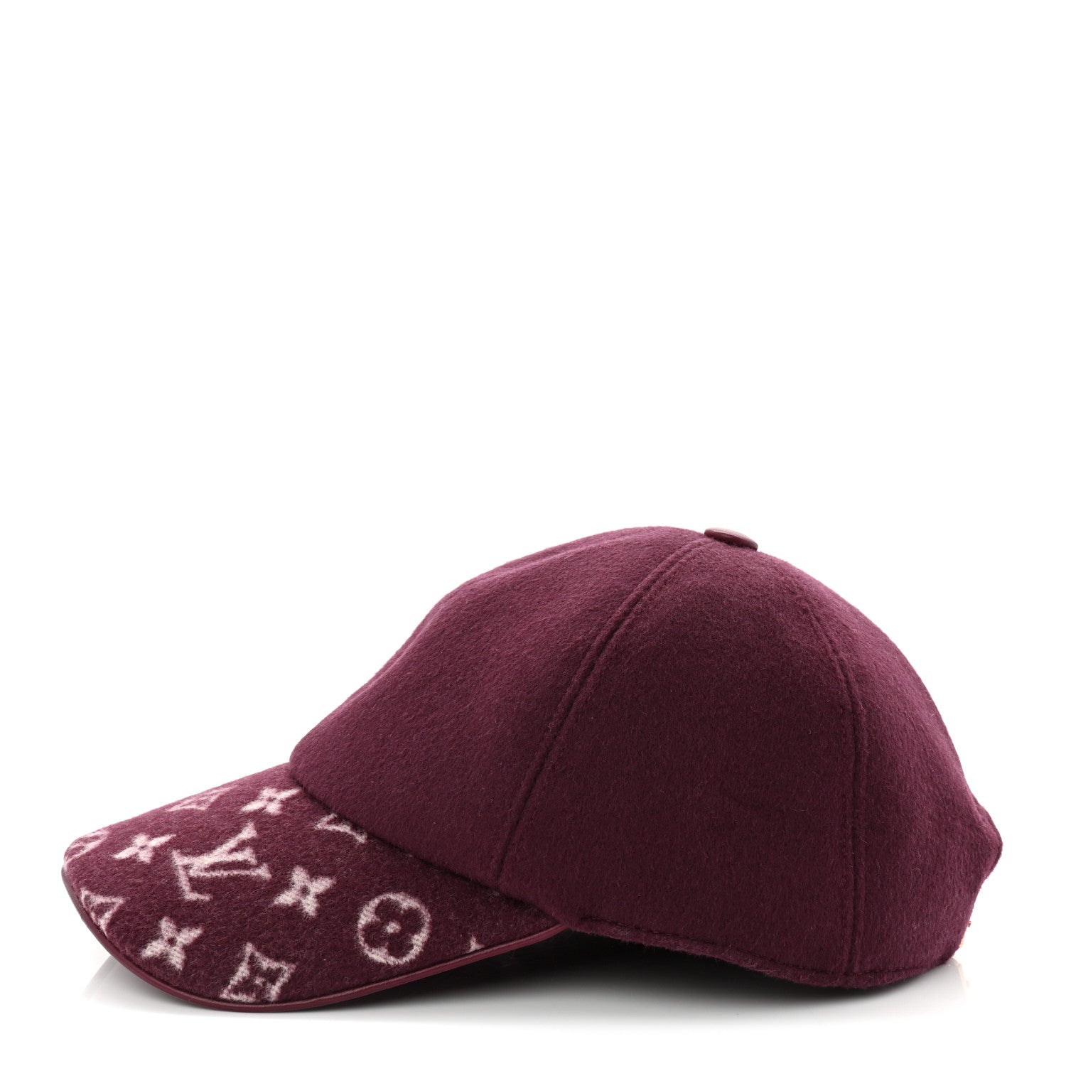 Louis Vuitton Wool Silk Monogram Endless Cap L Bordeaux 1801169