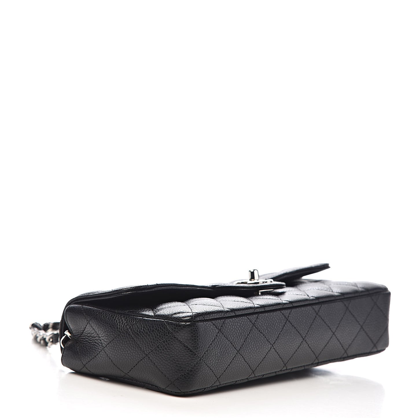 Caviar Quilted East West Flap Black