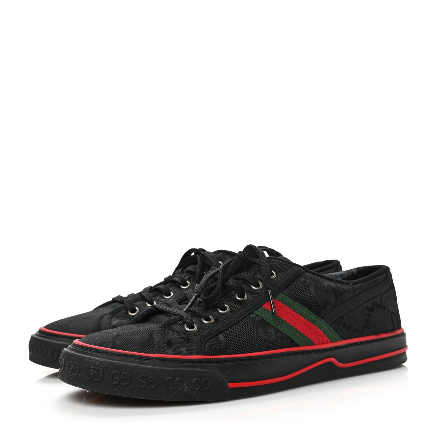 Econyl Nylon Web Monogram Off The Grid Mens 1977 Tennis Sneakers 10 Black