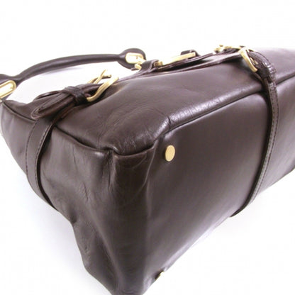 Jimmy Choo Leather Tulita Brown 6 of 10