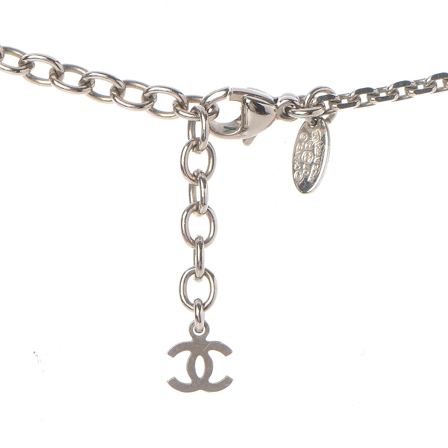 Chanel Lucite CC Square Charm Necklace 8 of 9