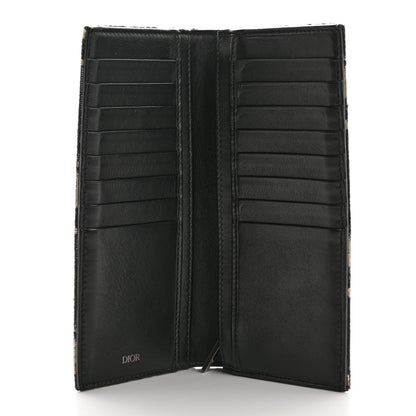 Christian Dior Oblique Long Vertical Wallet Blue Multicolor 5 of 8