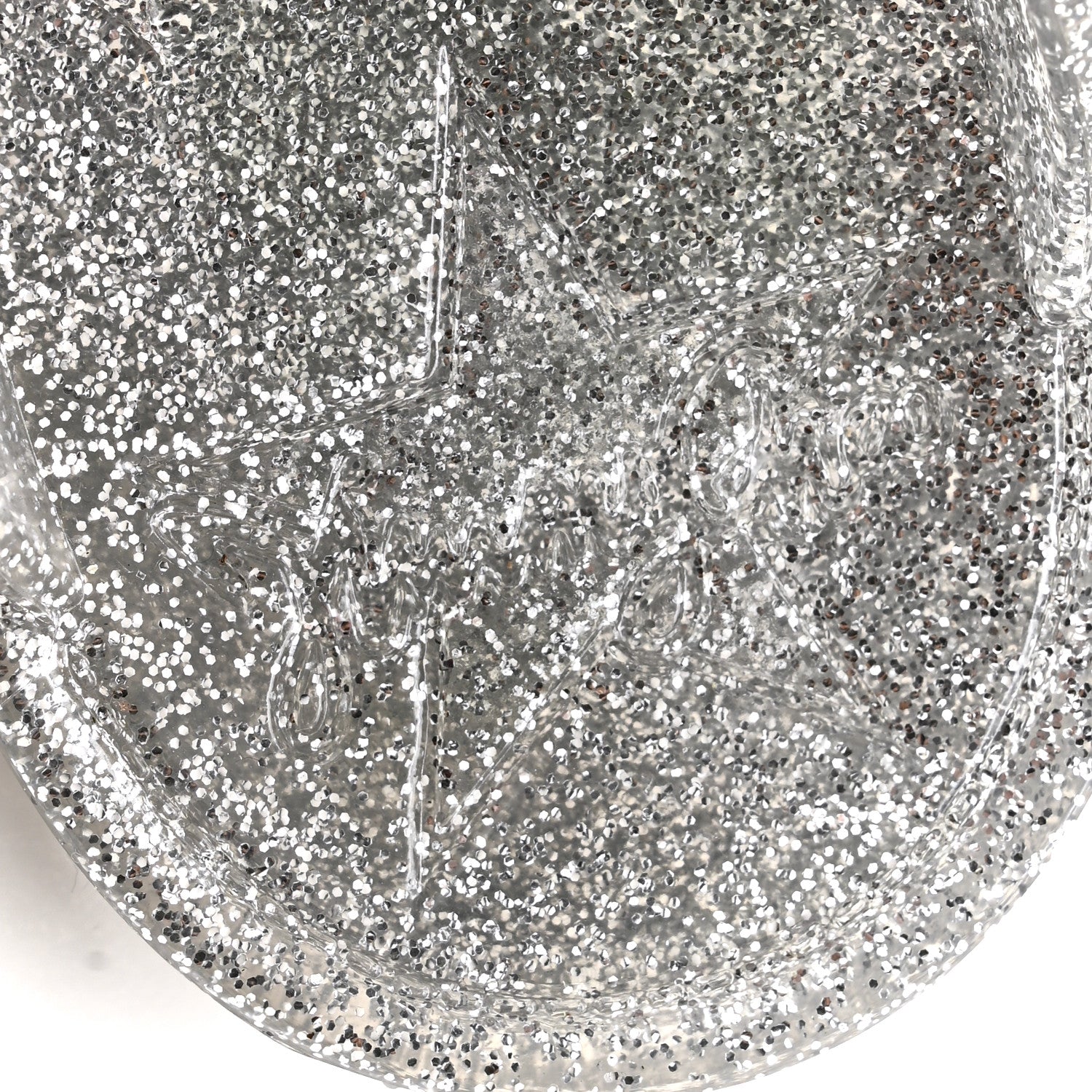 Jimmy Choo Glitter Rubber Lance Jelly Sandals 36 Silver 6 of 7