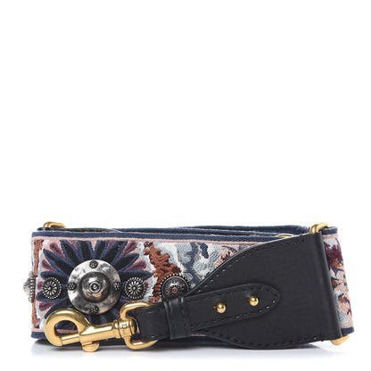 Christian Dior Canvas Embroidered Studded KaleiDiorscopic Shoulder Strap Multicolor 1 of 5