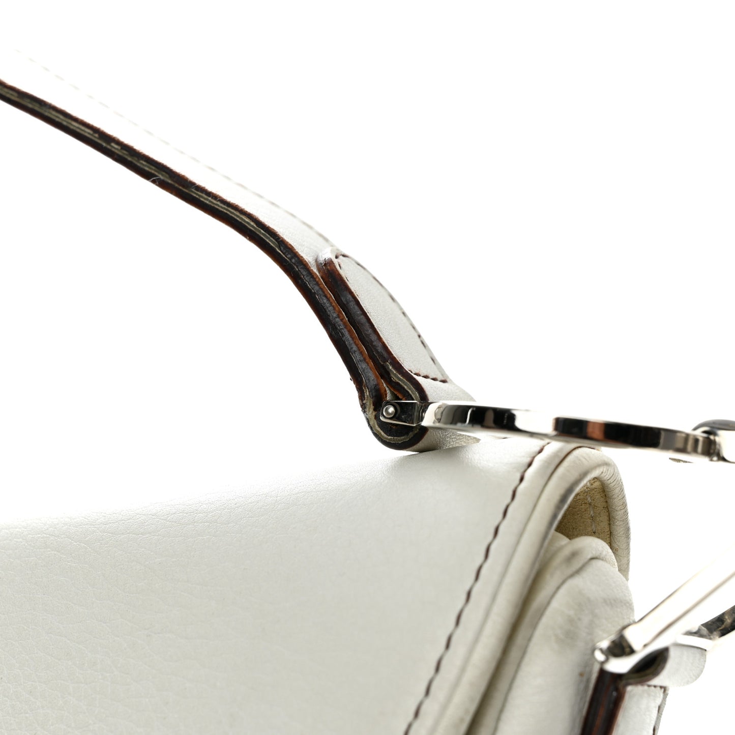 Calfskin Saddle Bag White