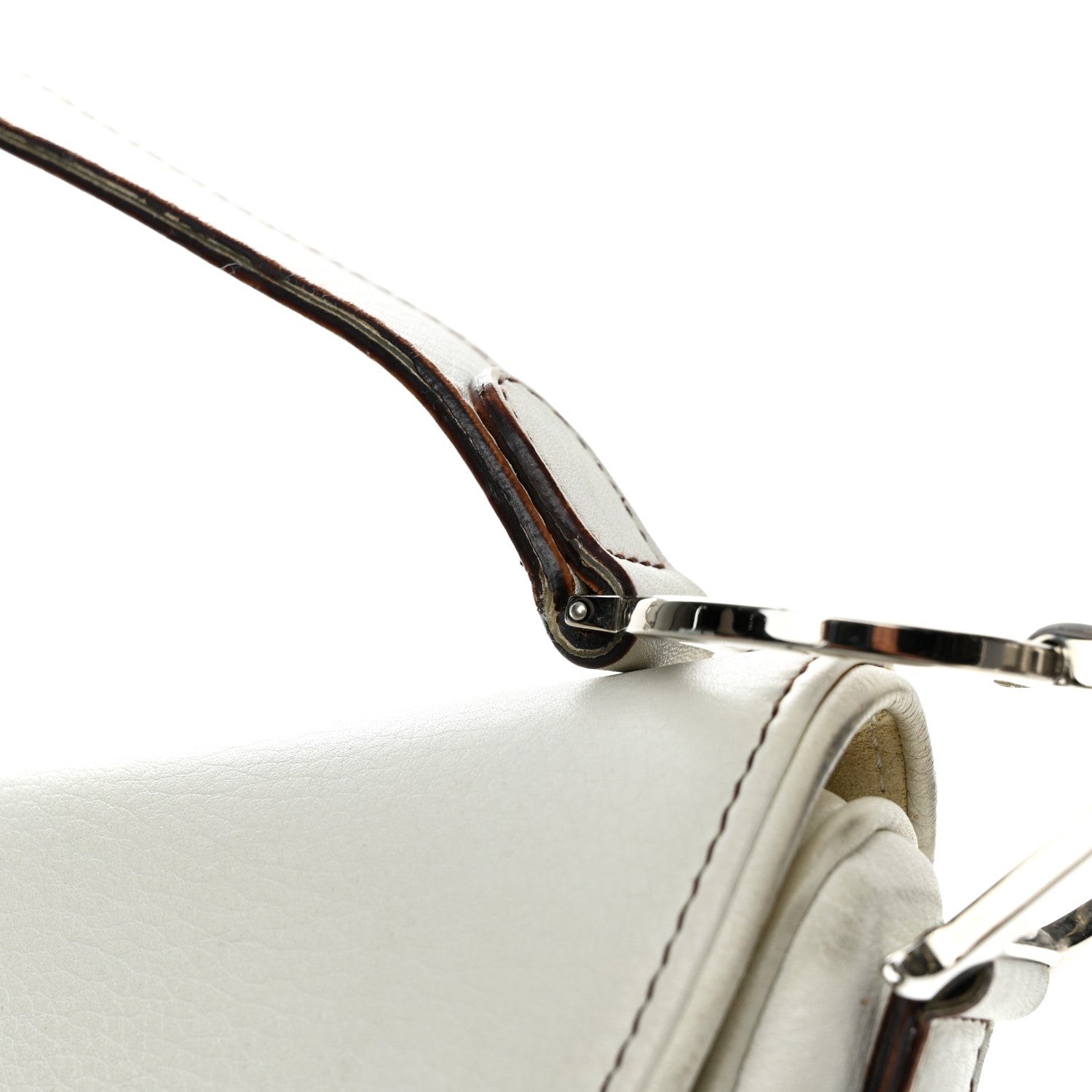 Christian Dior Calfskin Saddle Bag White 15 of 27