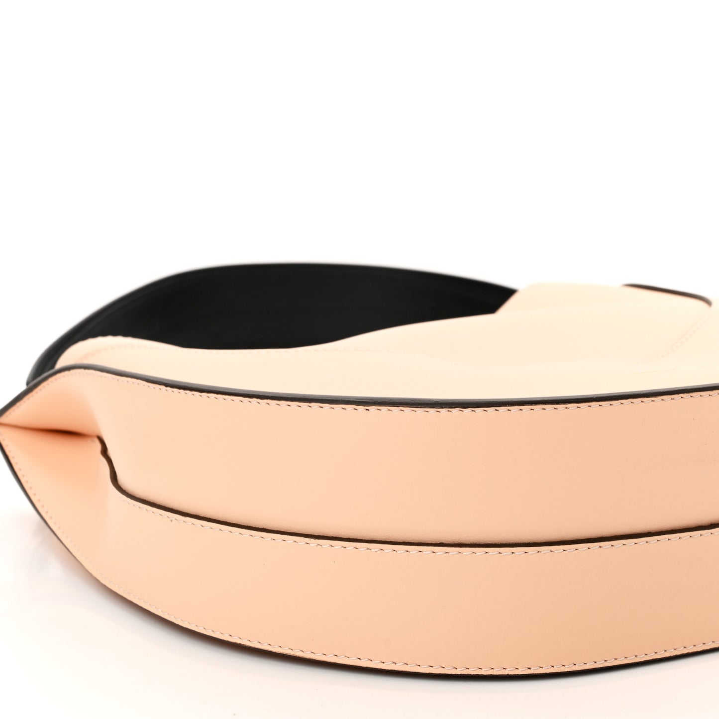 Calfskin Arch Shoulder Bag Peach