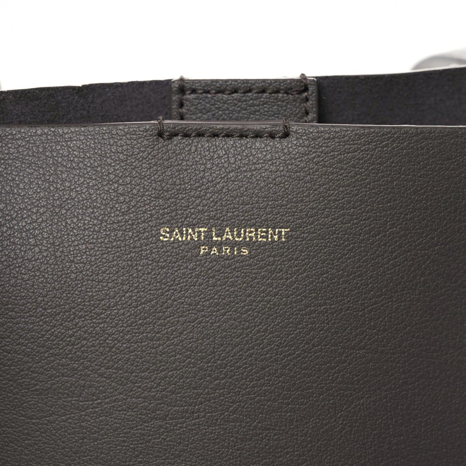 Saint Laurent Calfskin Large Shopping Tote Fog 8 of 15