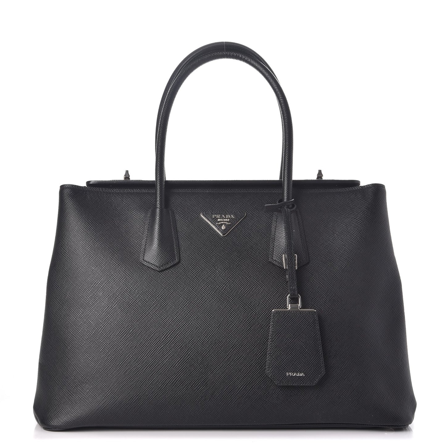 Saffiano Cuir Twin Tote Nero Black