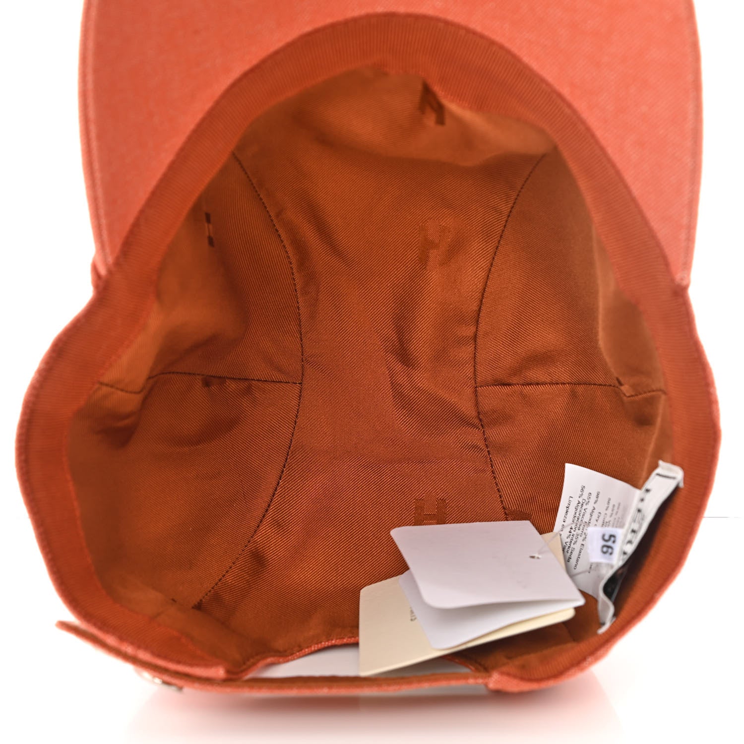 Hermes Denim Davis H Primavera Cap 56 Orange Meranti 5 of 6