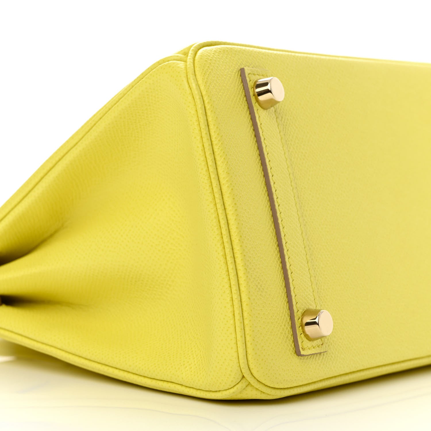 Hermes Epsom Birkin 25 Lime 9 of 11