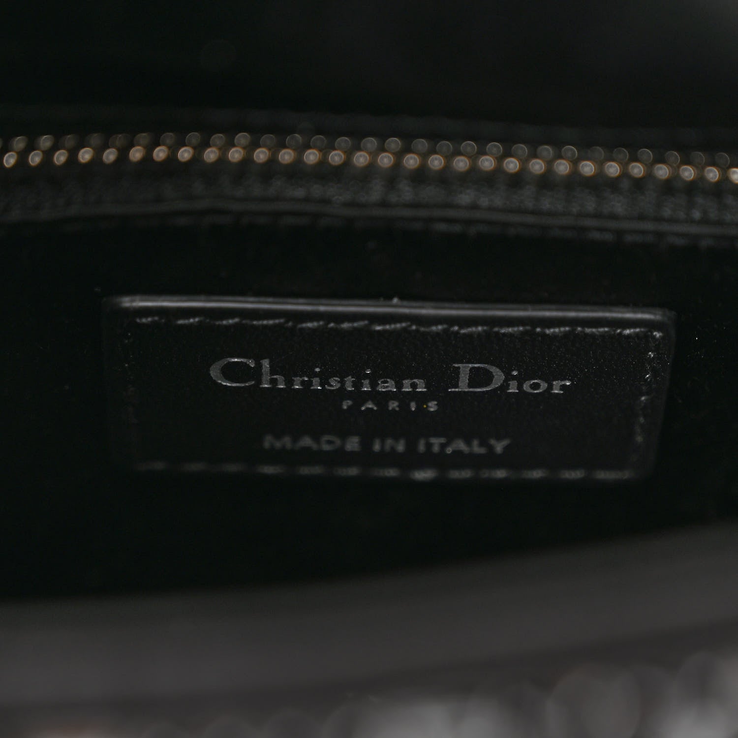 Christian Dior Satin Crystal Cannage Mini Lady Dior Black 6 of 9