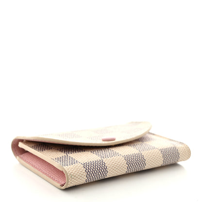 Louis Vuitton Damier Azur Rosalie Coin Purse Rose Ballerine 4 of 11