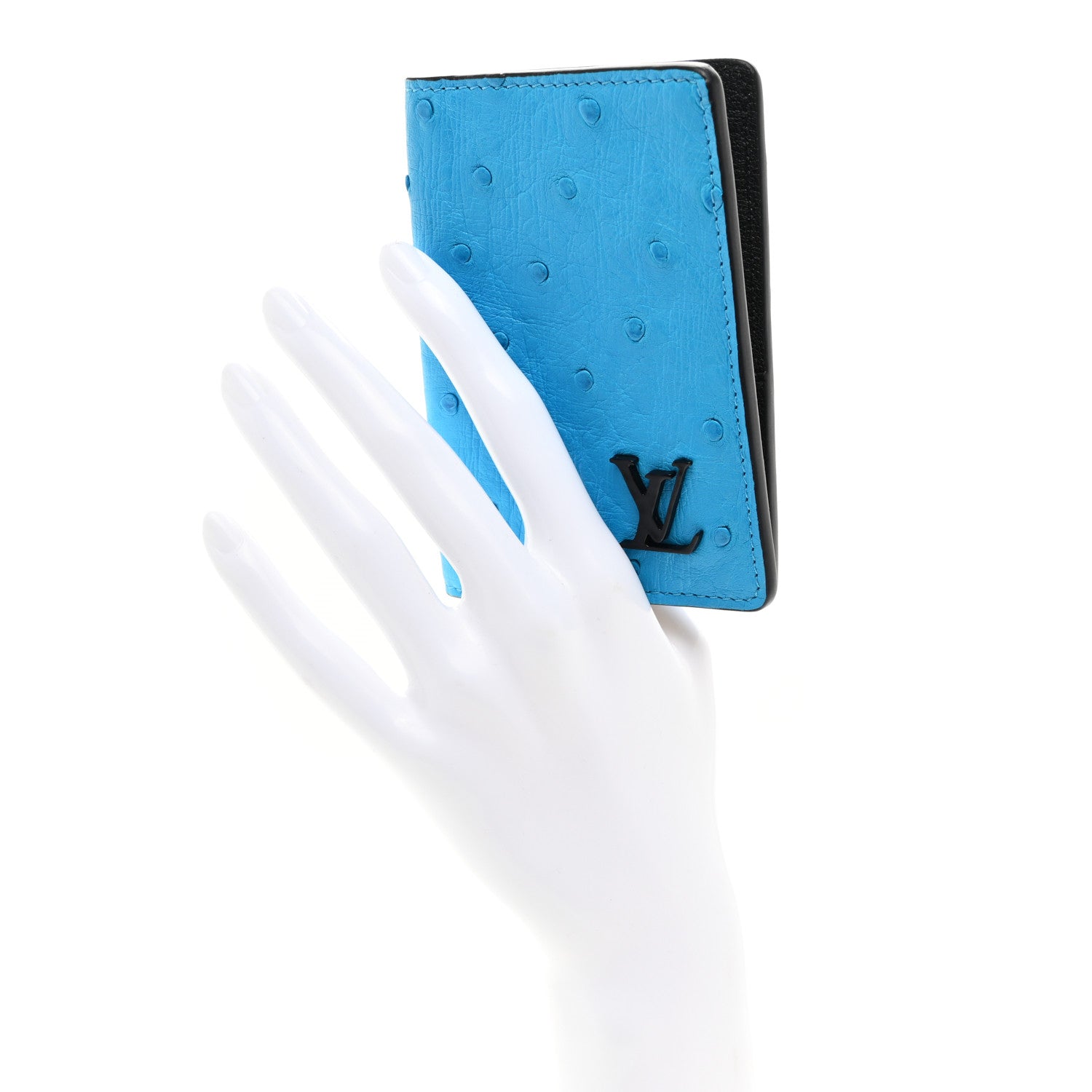 Louis Vuitton Ostrich Pocket Organizer Bleu 2 of 7