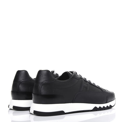 Hermes Calfskin Womens Trail Sneakers 40 Black 4 of 9