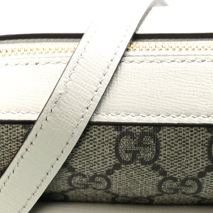 Gucci GG Supreme Monogram Small Horsebit 1955 Shoulder Bag Beige Mystic White 10 of 11