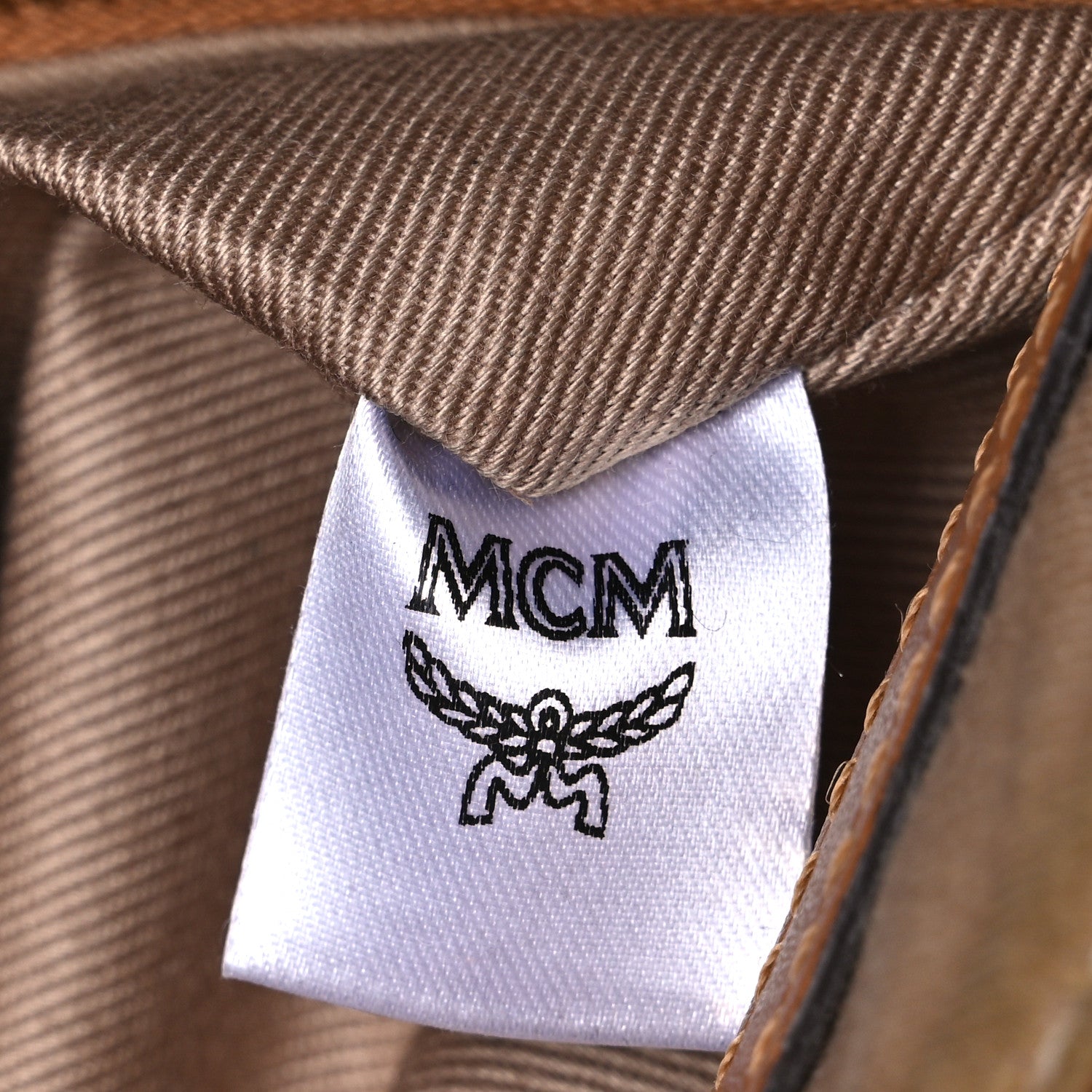 MCM Visetos Medium Crossbody Pouch Cognac 7 of 13