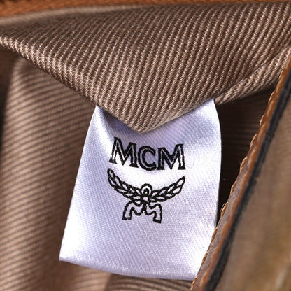 MCM Visetos Medium Crossbody Pouch Cognac 7 of 13