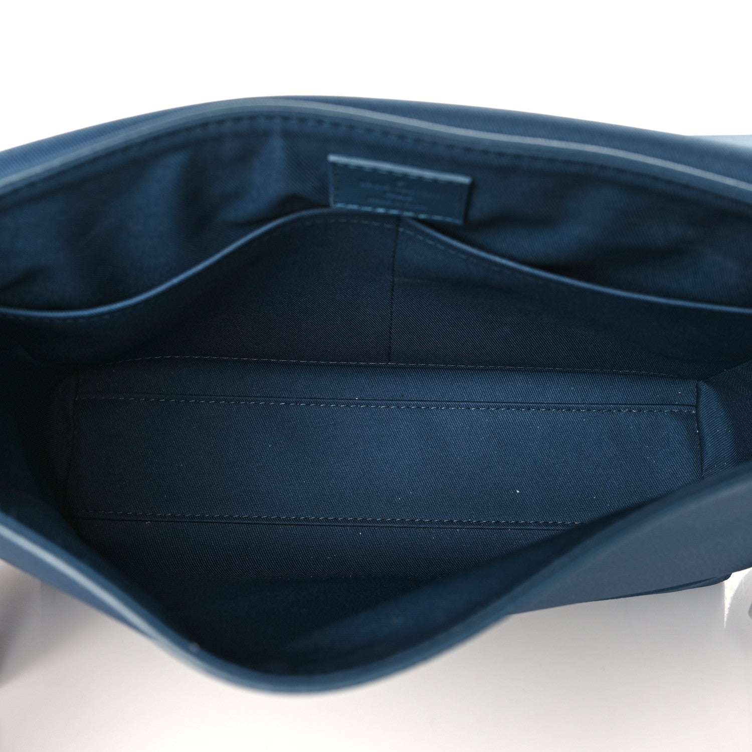 Louis Vuitton Calfskin Aerogram Takeoff Messenger Blue 5 of 9