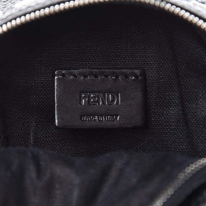 Fendi Cuoio Romano Metal Stitch Mini Backpack Charm Black 3 of 7
