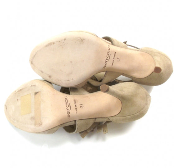 Fringe Suede Heels 37