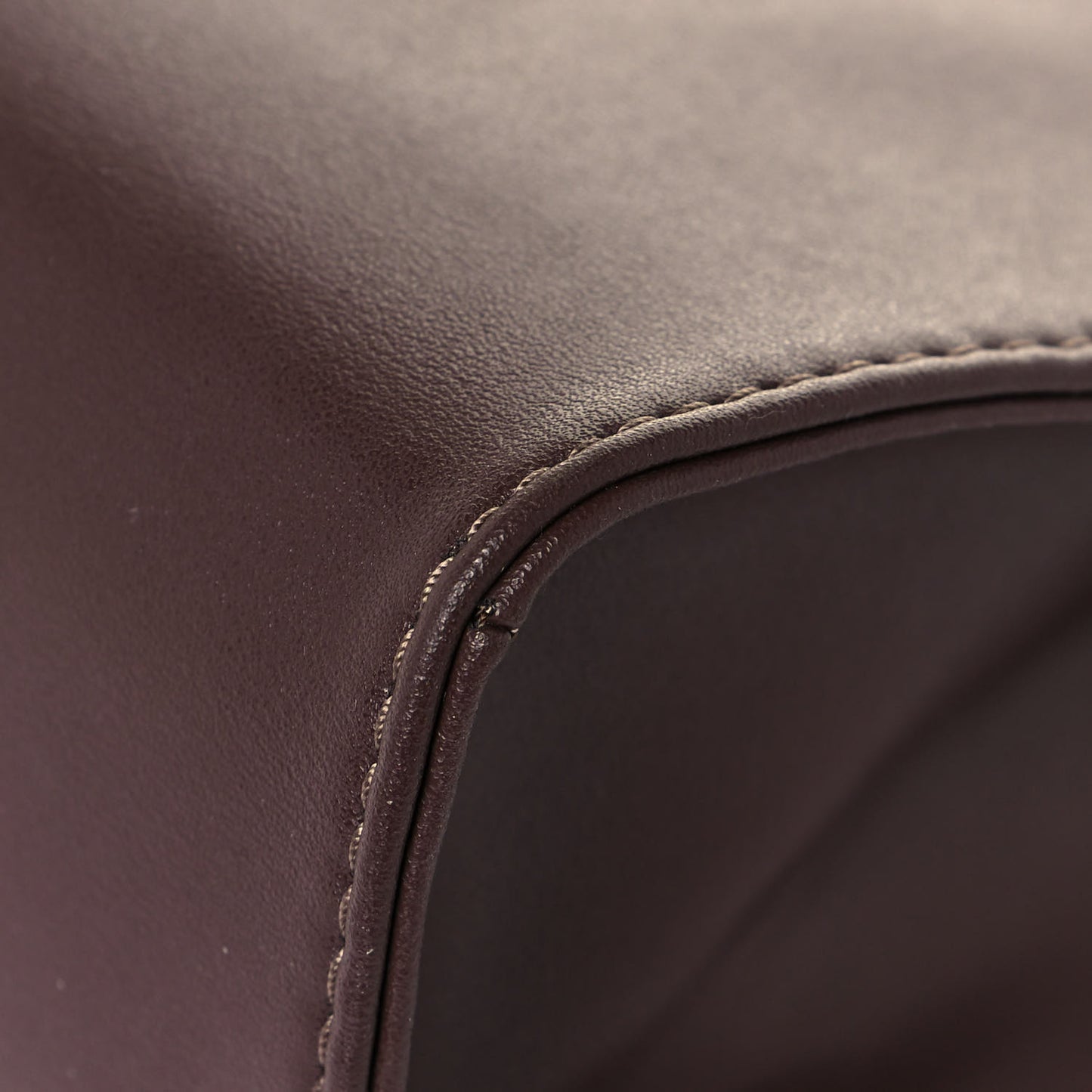 Vegan Leather Small Shopping Bag Chocolate