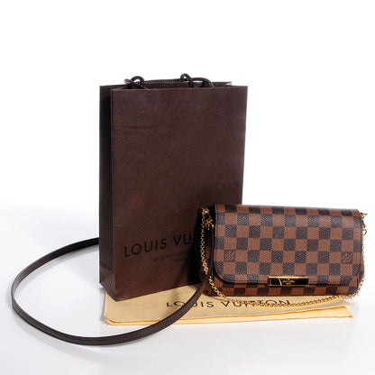 Louis Vuitton Damier Ebene Favorite PM 5 of 9