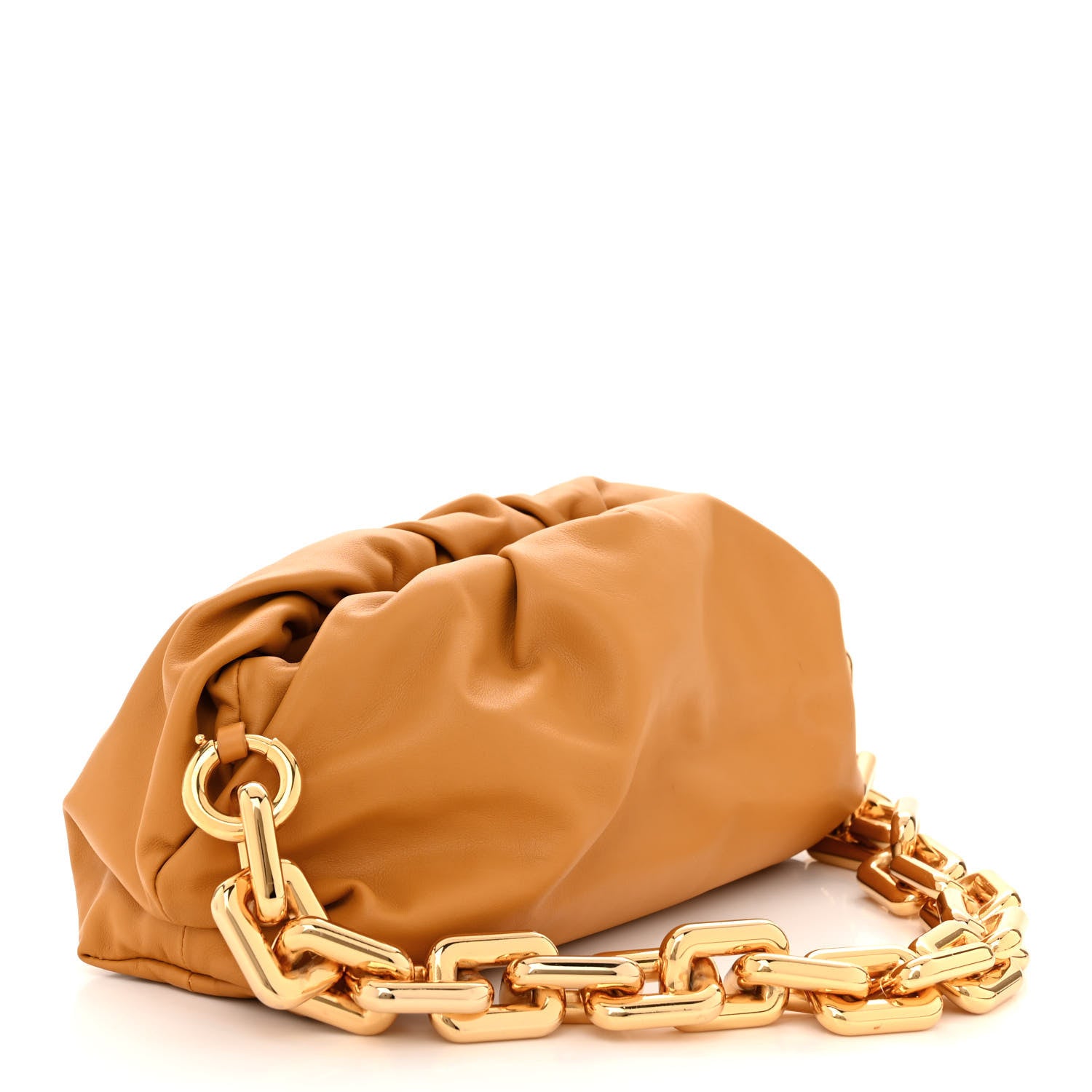 Bottega Veneta Calfskin The Pouch Chain Ocra 3 of 11