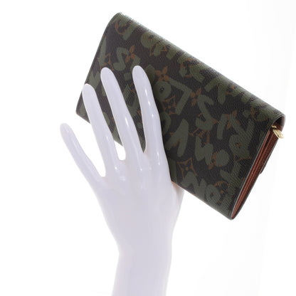 Louis Vuitton Monogram Graffiti Porte-Monnaie Wallet Kaki 2 of 6