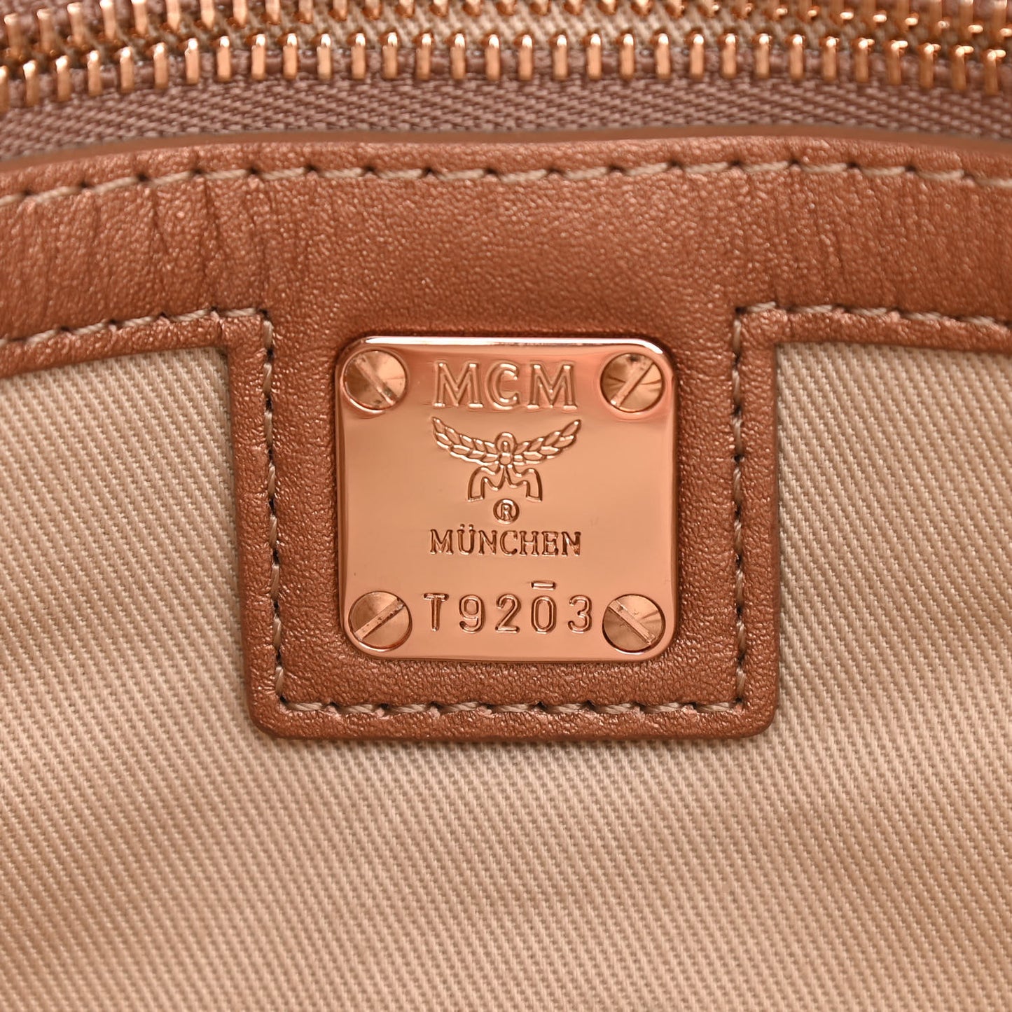 Metallic Visetos Medium Crossbody Pouch Champagne