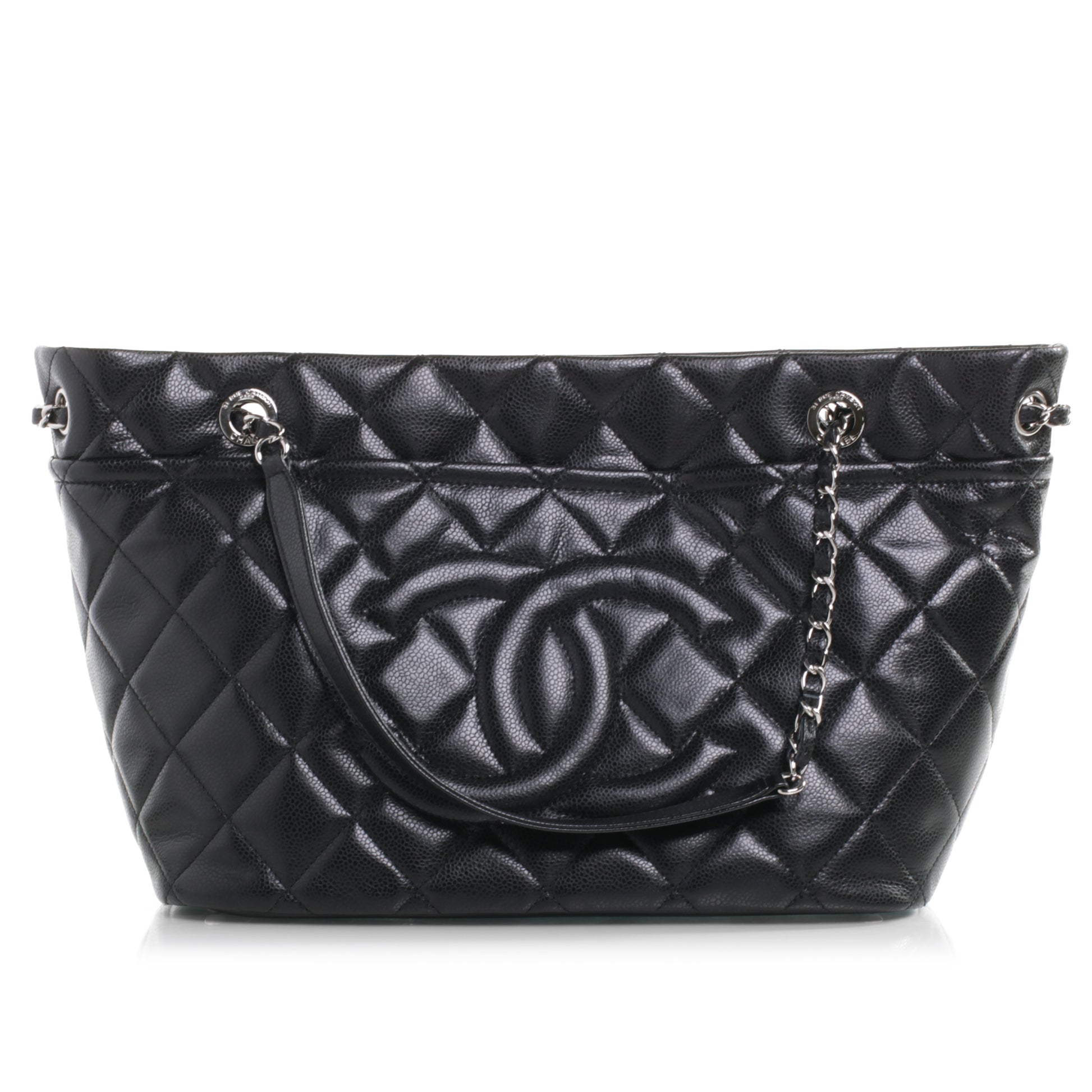 Chanel Caviar CC Timeless Tote Black 1 of 7