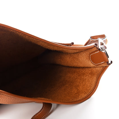 Hermes Taurillon Clemence Evelyne III PM Gold 5 of 11