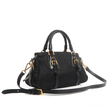 Prada Tessuto Nylon Shopping Satchel Black 3 of 10