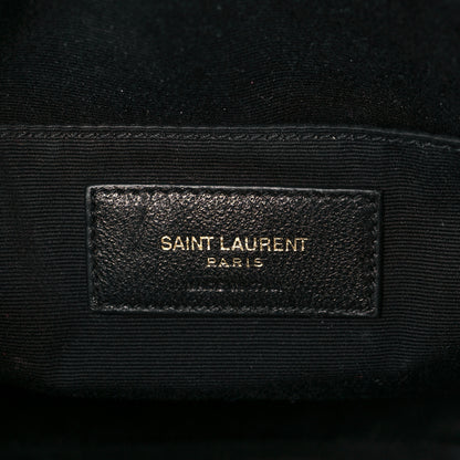 Saint Laurent Calfskin Matelasse Monogram Lou Camera Bag Dark Legion Red 6 of 10