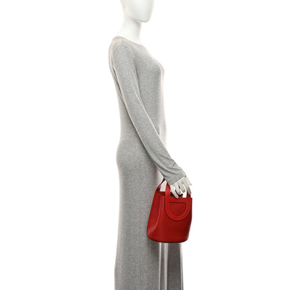 Hermes Taurillon Clemence Swift In-The-Loop 18 Bag Vermillion 2 of 10