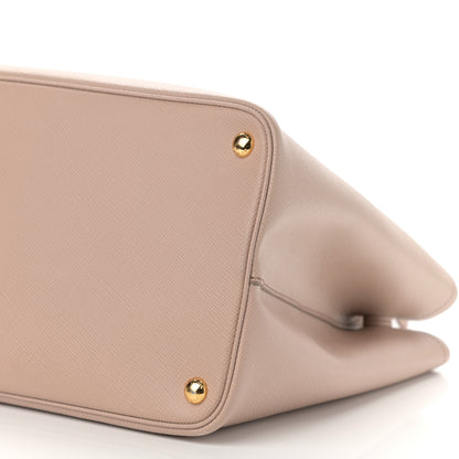 Prada Saffiano Cuir Large Double Bag Cammeo Rosa 11 of 11