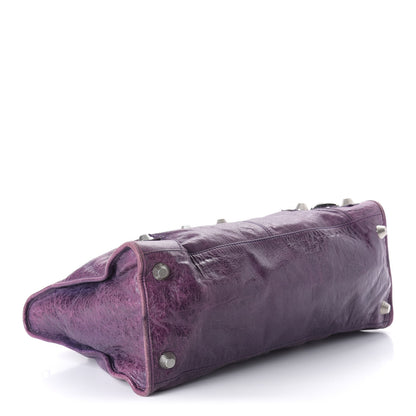 Balenciaga Agneau Giant 21 Silver Hardware Work Raisin 4 of 13