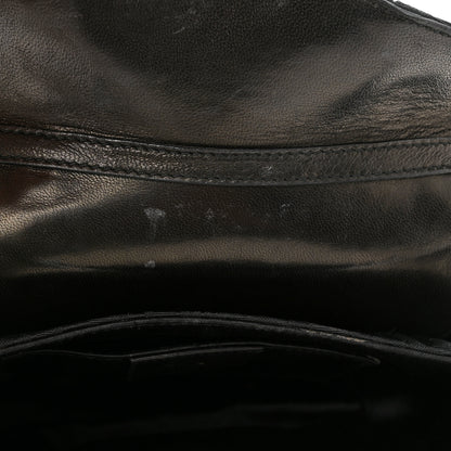 Gucci Canvas Tom Ford Lizard Embossed Crystal Horsebit Flap Bag Black 11 of 11