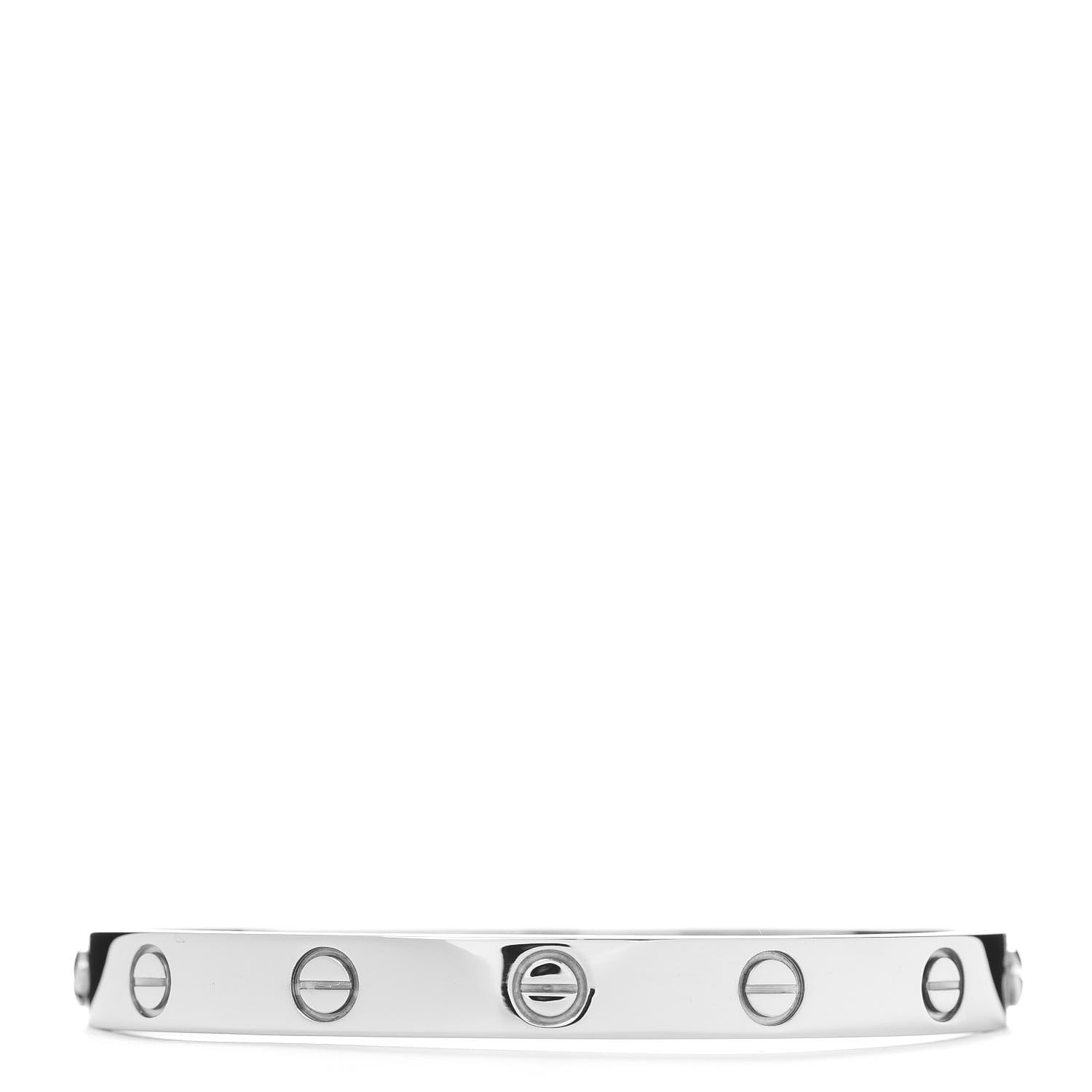 Cartier 18K White Gold LOVE Bracelet 16 3 of 5