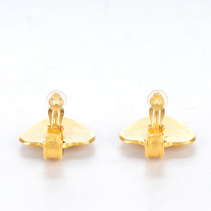 Chanel CC Heart Drop Clip On Earrings Gold 3 of 5