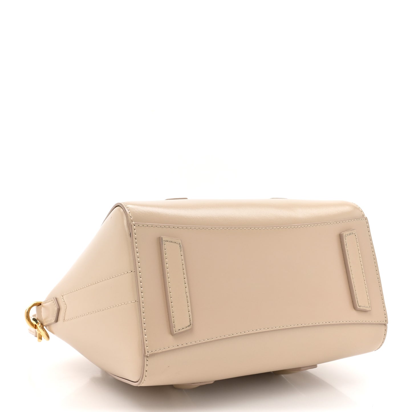 Box Calfskin Mini Lock Antigona Shoulder Bag Natural Beige