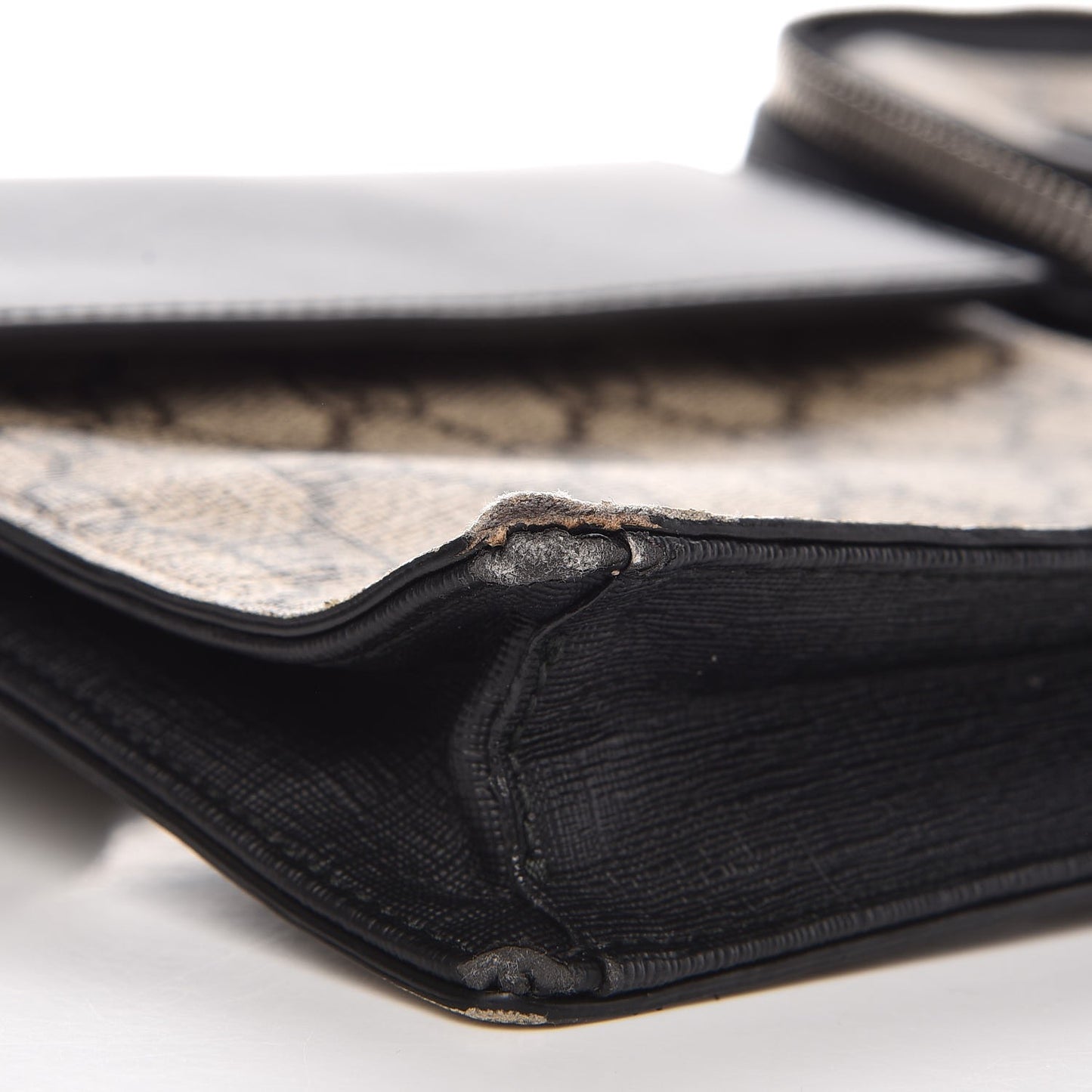 GG Supreme Monogram Web Belt Bag Black