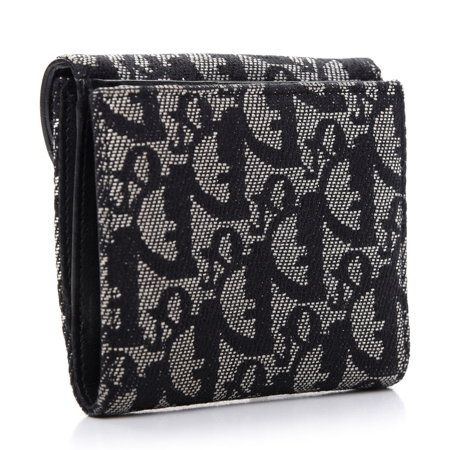 Monogram Compact Saddle Wallet Black