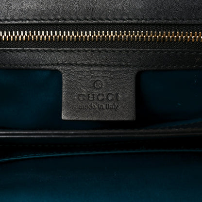 Gucci Suede Patent GG Web Medium Ophidia Chain Shoulder Bag Black 5 of 9