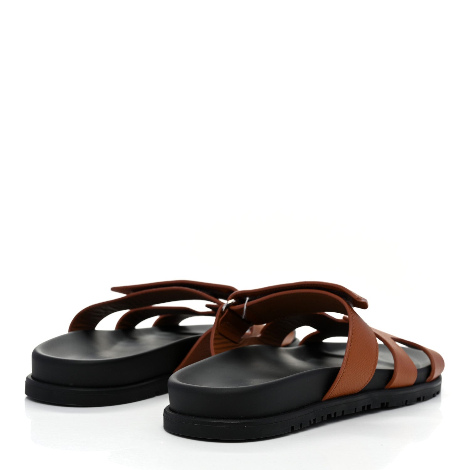Hermes Epsom Womens Chypre Sandals 40 Natural 4 of 9