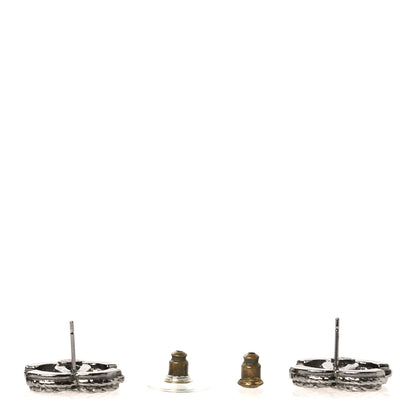 Chanel Ruthenium CC Earrings Black 3 of 5
