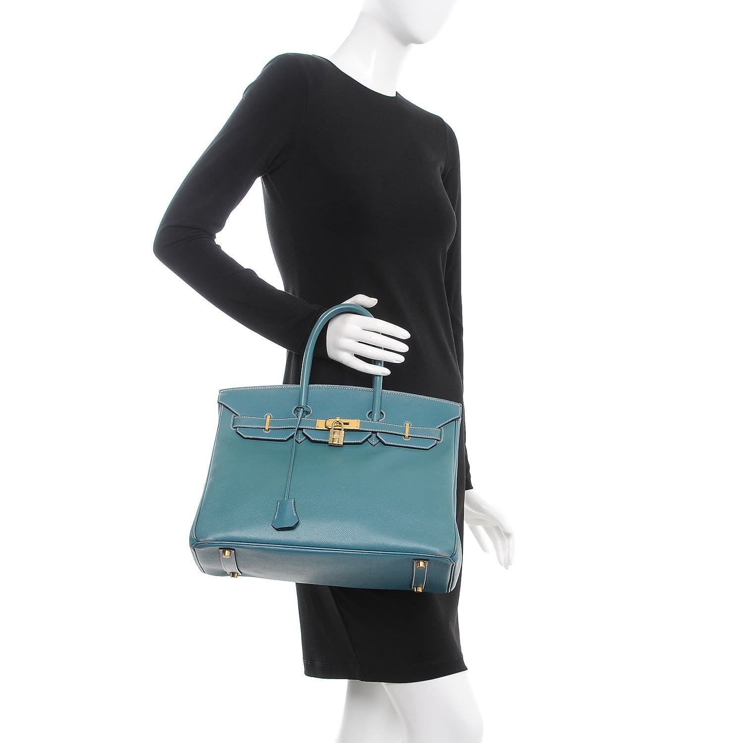 Hermes Epsom Birkin 35 Blue Jean 2 of 43