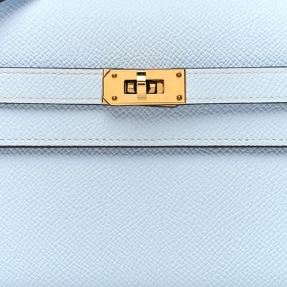 Hermes Epsom Kelly Wallet To Go Bleu Brume 7 of 9