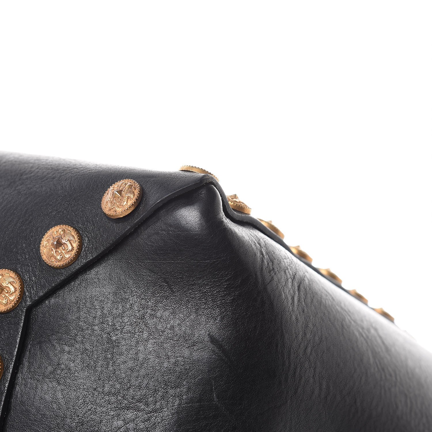 Valentino Garavani Emboosed Calfskin Studded Gryphon Zodiac Tote Black 11 of 16